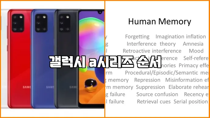갤럭시 a시리즈 순서