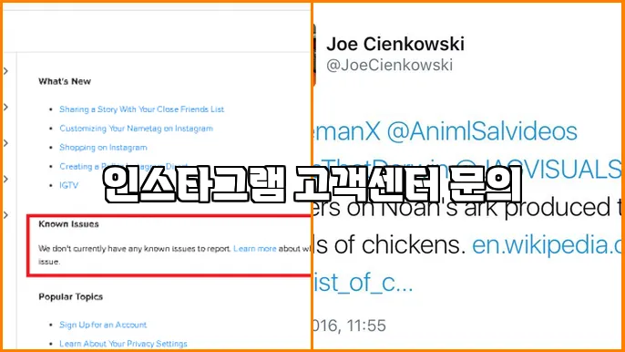 인스타그램 고객센터 문의