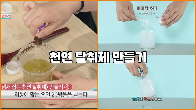 천연 탈취제 만들기