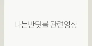 나는반딧불 관련영상