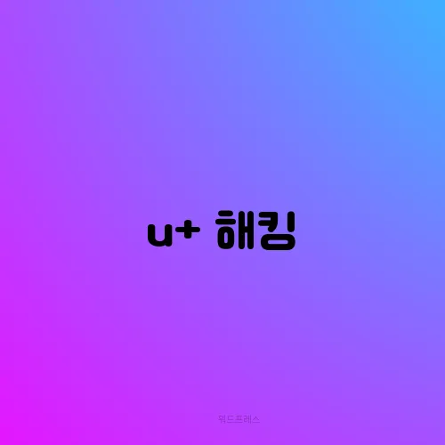 u+ 해킹