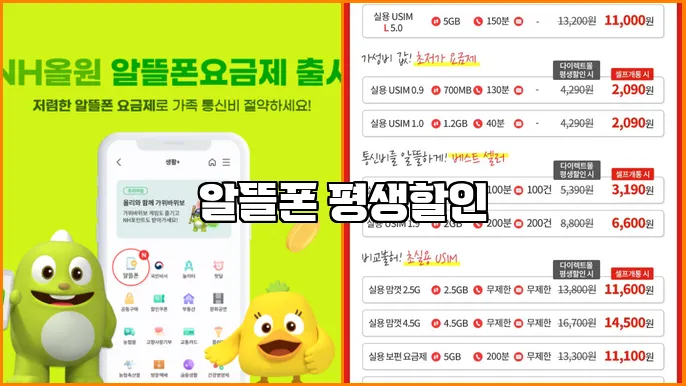 알뜰폰 평생할인