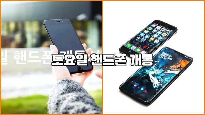 토요일 핸드폰 개통