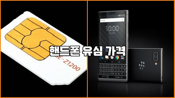 핸드폰 유심 가격