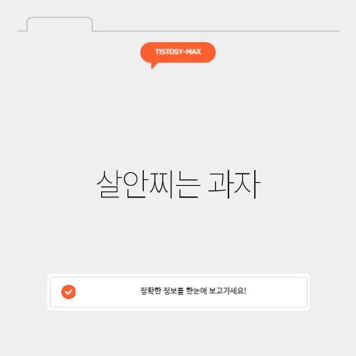 살안찌는 과자