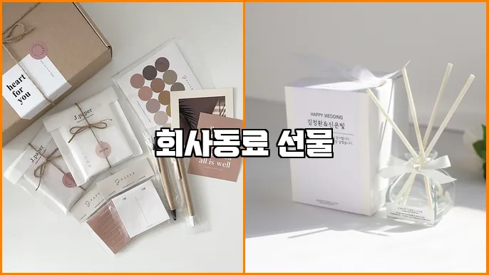 회사동료 선물