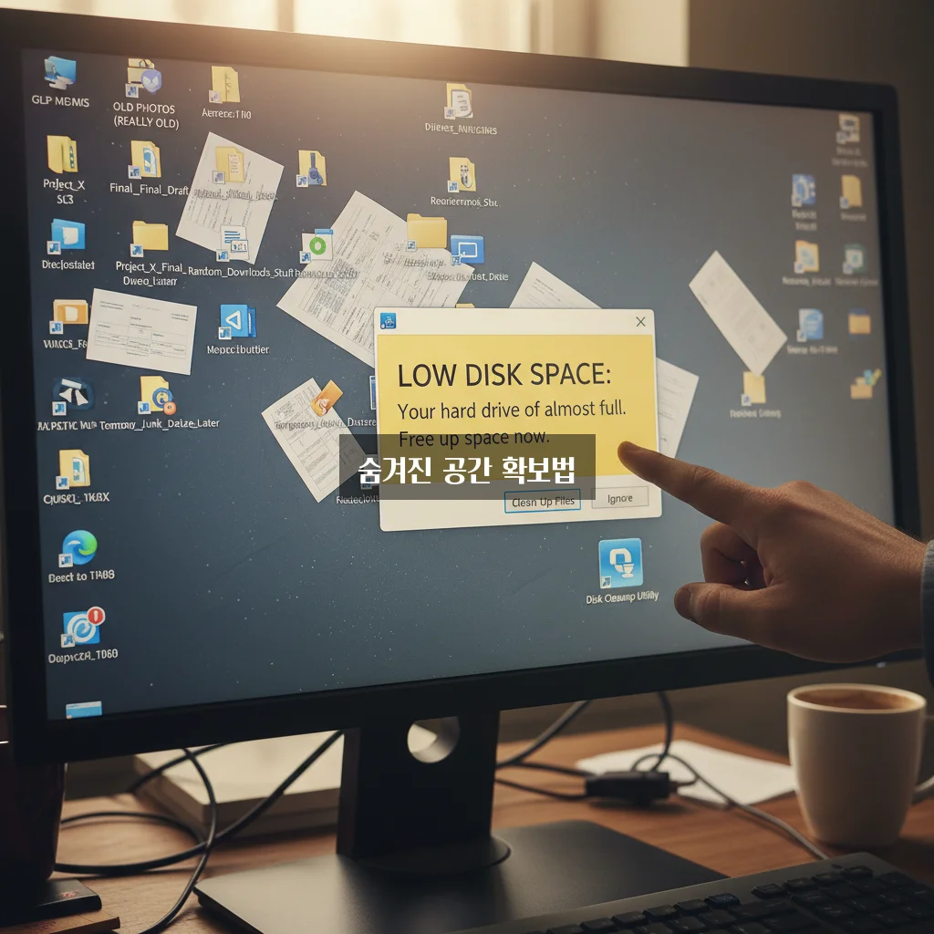 C드라이브 용량 부족 빨간불 불필요한 파일 정리 관련 이미지 2