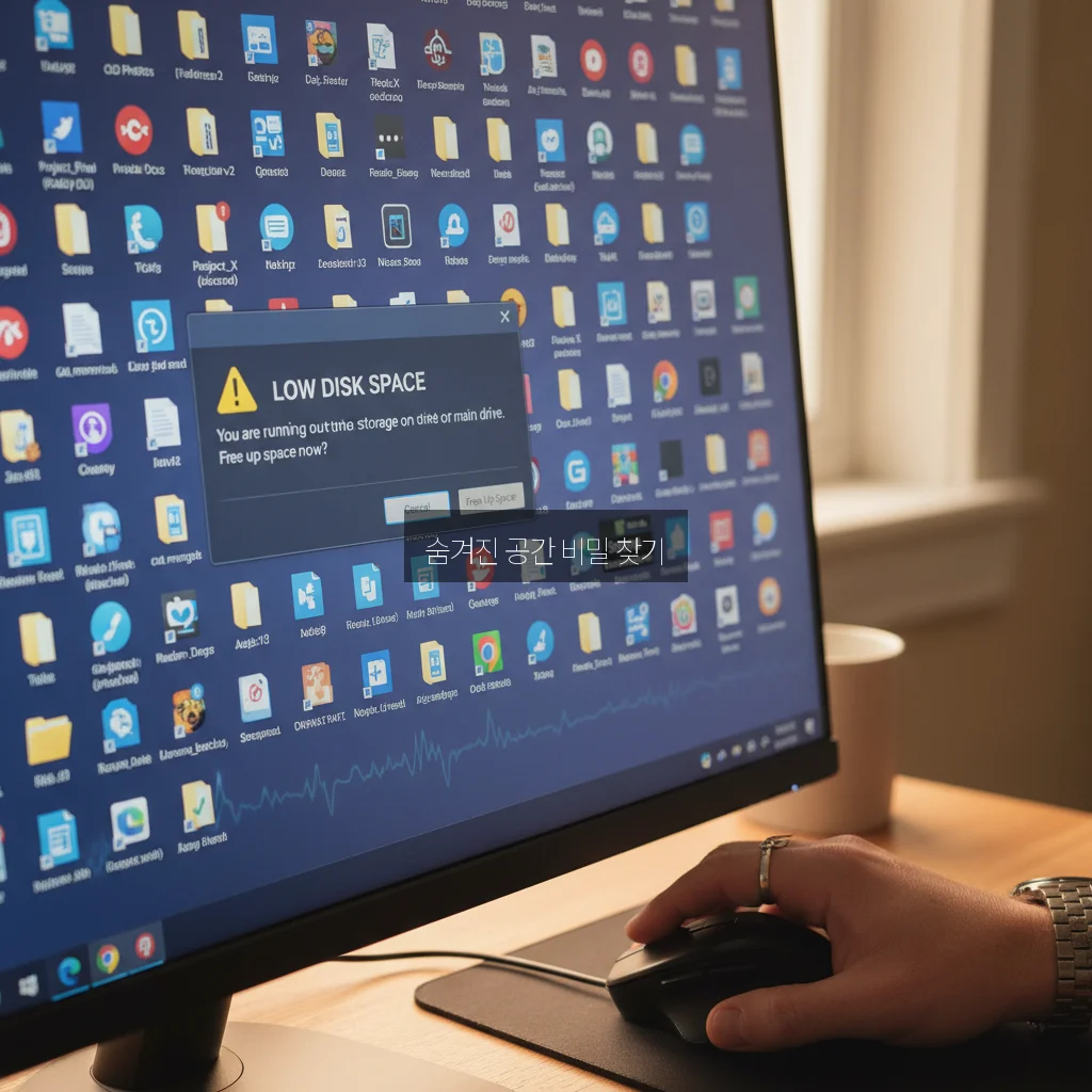 C드라이브 용량 부족 빨간불 불필요한 파일 정리 관련 이미지 3