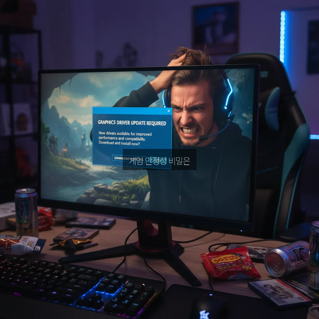 게임 중 튕김 현상 그래픽 드라이버 업데이트 관련 이미지 2