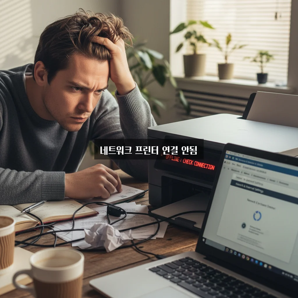 네트워크 프린터 연결 안됨 및 공유 설정 관련 이미지 2