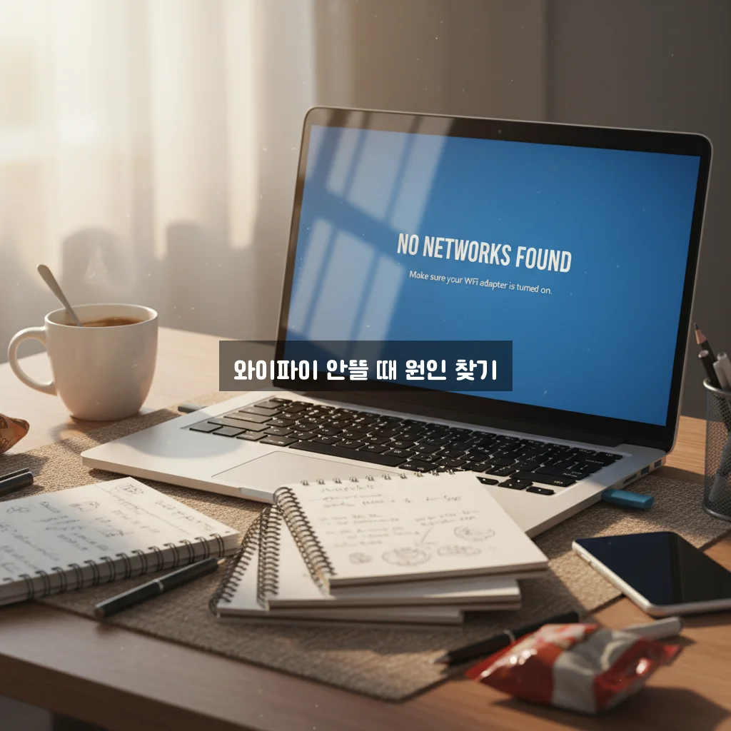 노트북 와이파이 목록 안 뜸 (무선랜 드라이버) 관련 이미지 1