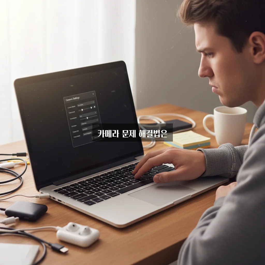 노트북 카메라 켜기 및 웹캠 검은 화면 관련 이미지 2