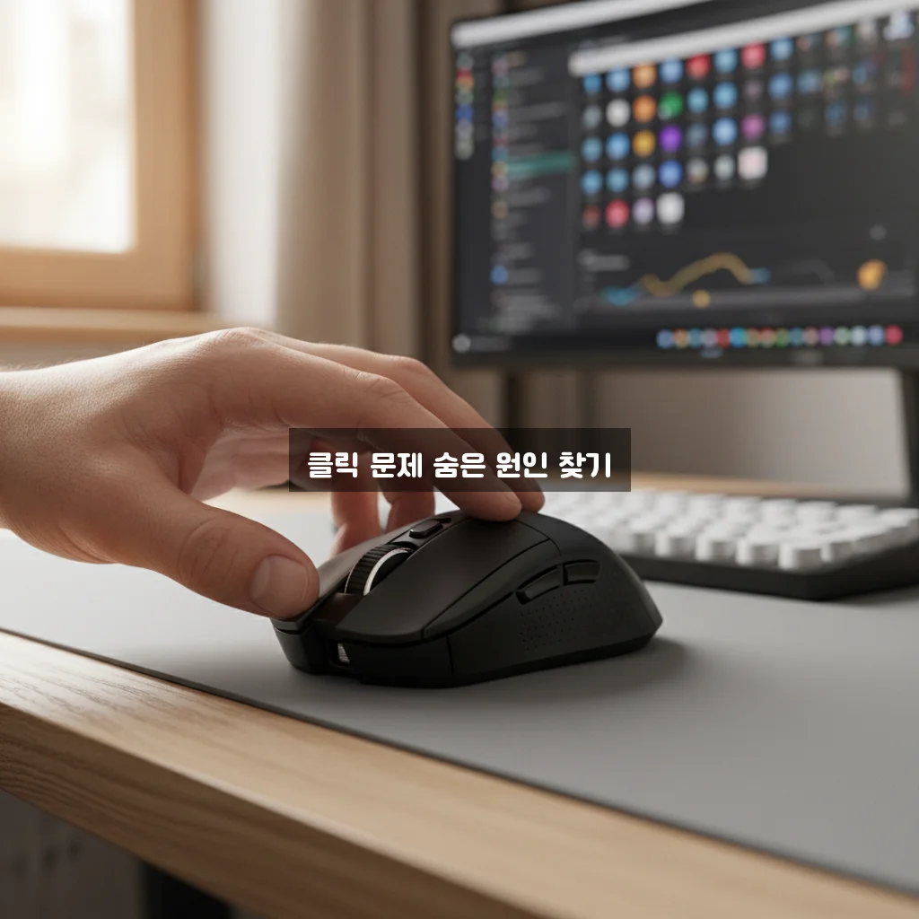 마우스 더블 클릭 증상 해결 및 클릭 속도 조절 관련 이미지 1