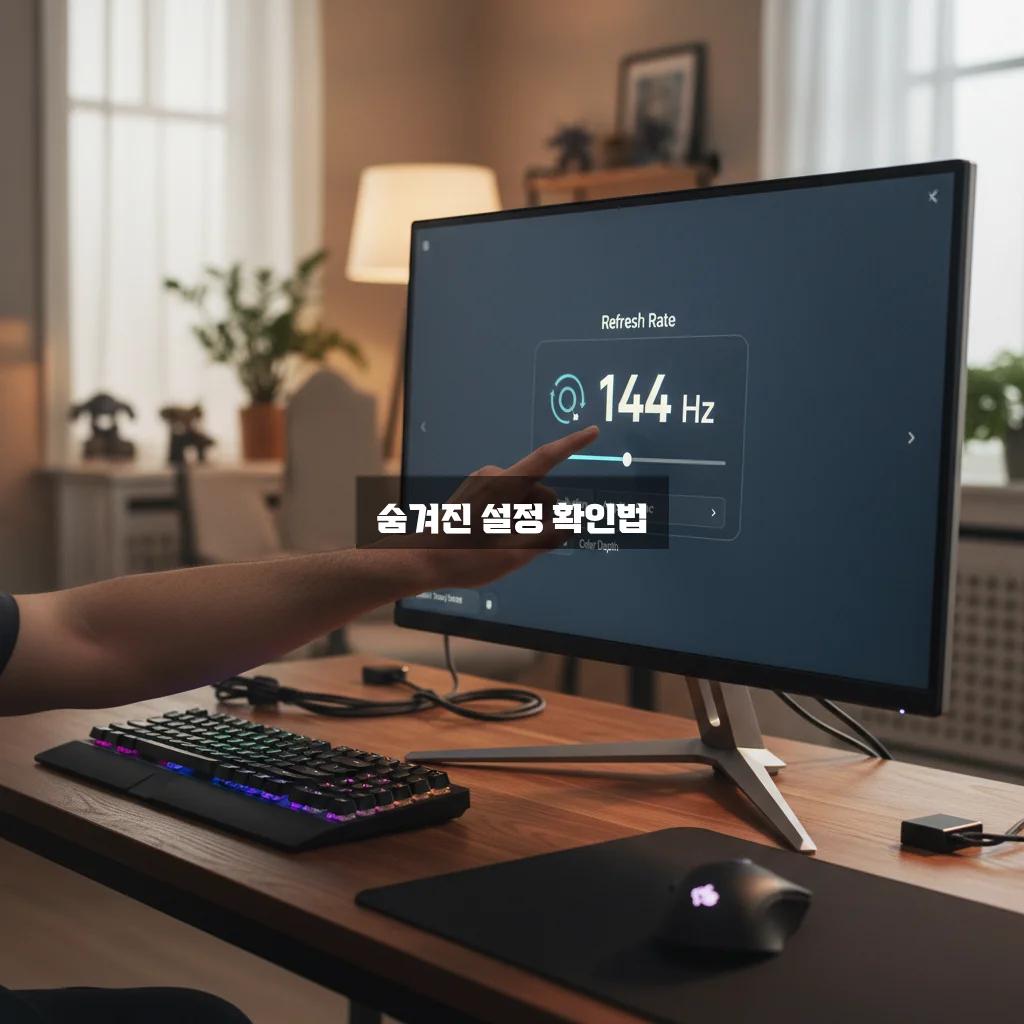모니터 주사율 144Hz 설정 안됨 해결 관련 이미지 1