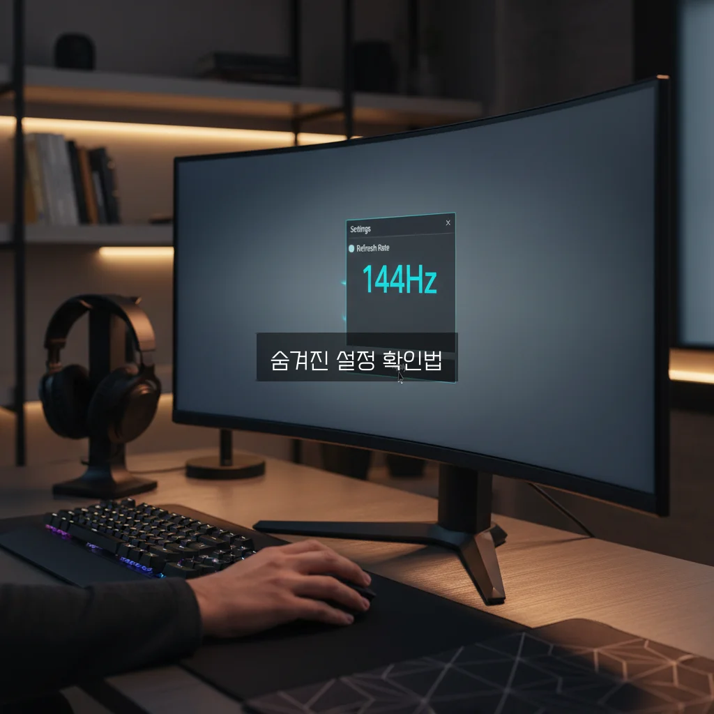 모니터 주사율 144Hz 설정 안됨 해결 관련 이미지 2