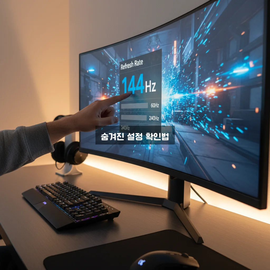 모니터 주사율 144Hz 설정 안됨 해결 관련 이미지 3