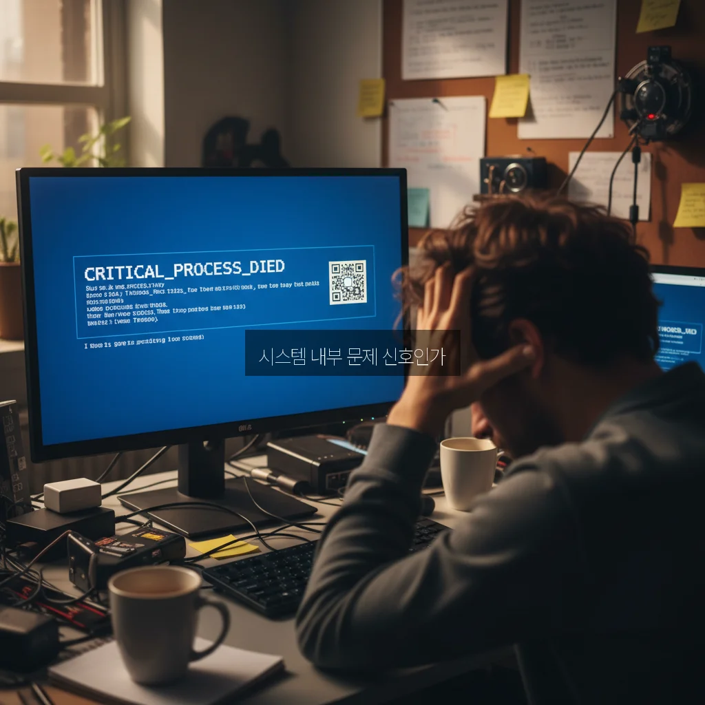 블루스크린 CRITICAL_PROCESS_DIED 해결법 관련 이미지 1