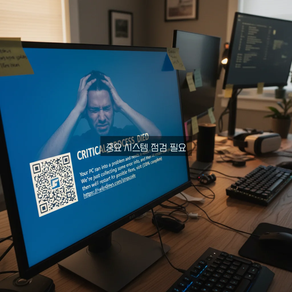 블루스크린 CRITICAL_PROCESS_DIED 해결법 관련 이미지 2