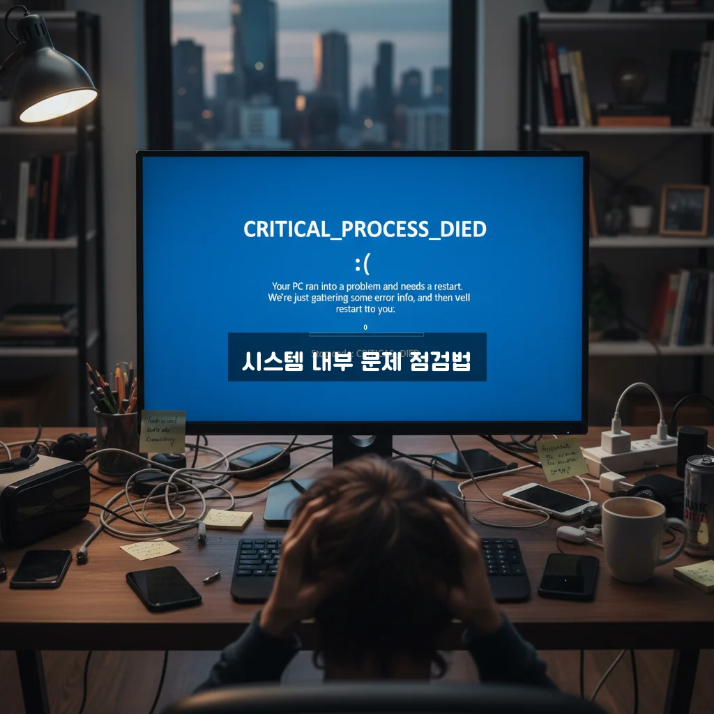 블루스크린 CRITICAL_PROCESS_DIED 해결법 관련 이미지 3