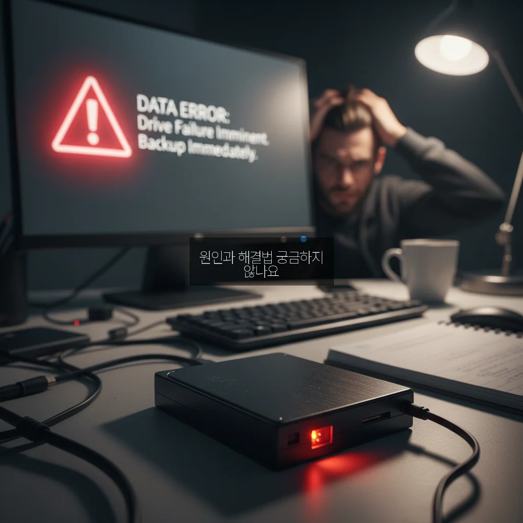 외장하드 인식 안됨 및 삐삐 소리 날 때 관련 이미지 1