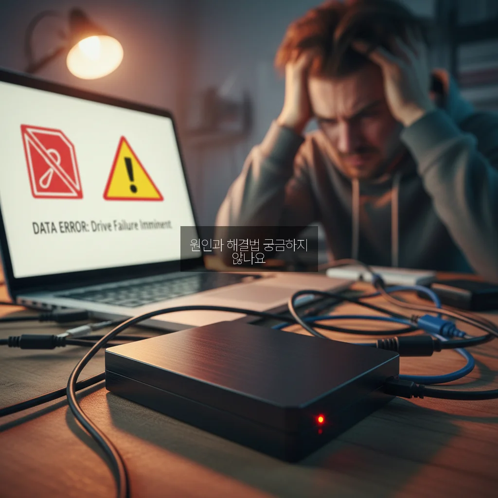 외장하드 인식 안됨 및 삐삐 소리 날 때 관련 이미지 2