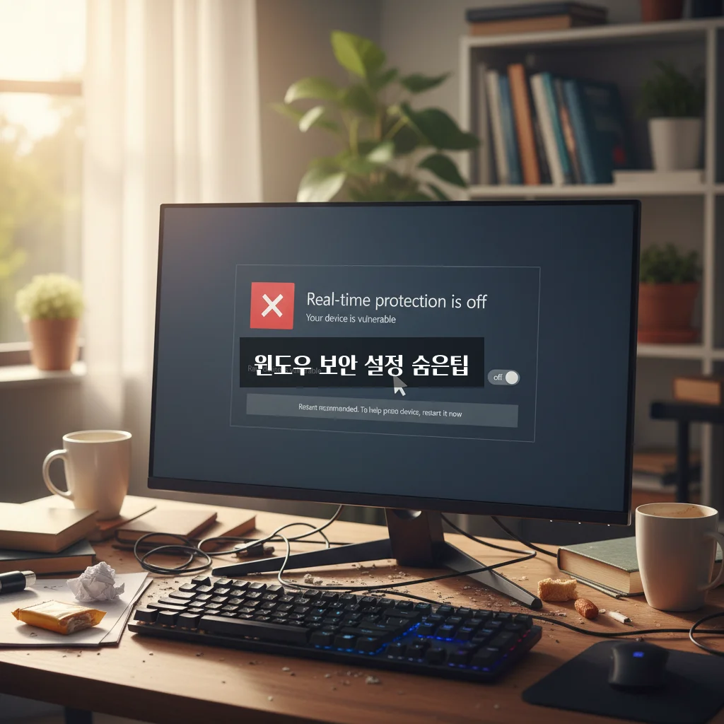 윈도우 디펜더 실시간 보호 끄기 (파일 삭제 방지) 관련 이미지 2