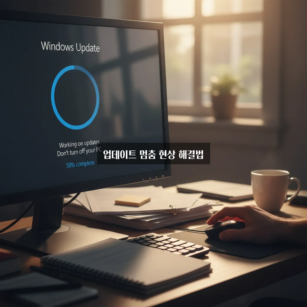 윈도우 업데이트 무한 로딩 