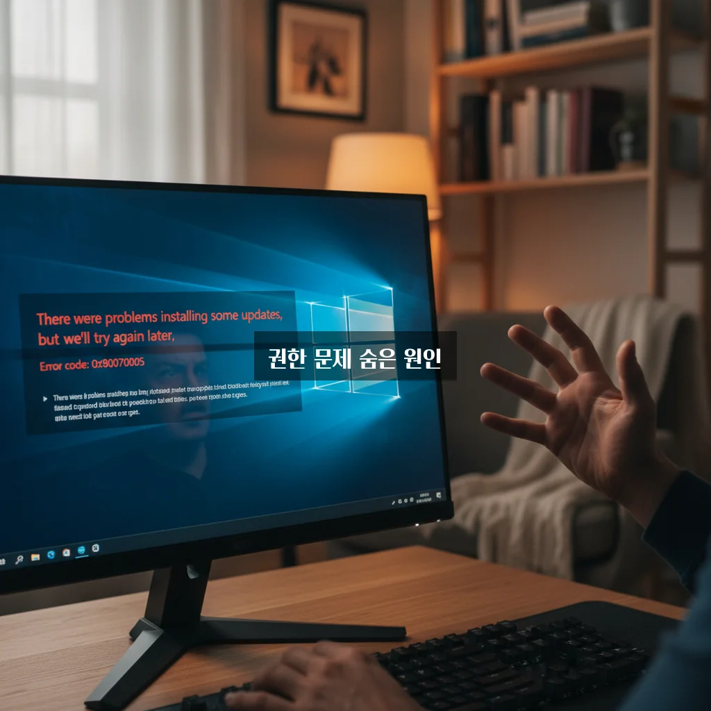 윈도우 업데이트 오류 0x80070005 해결 방법 관련 이미지 1