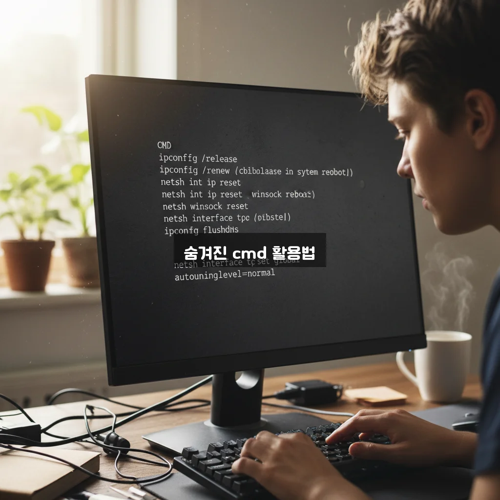 인터넷 속도 느려짐 cmd 명령어로 최적화 관련 이미지 1