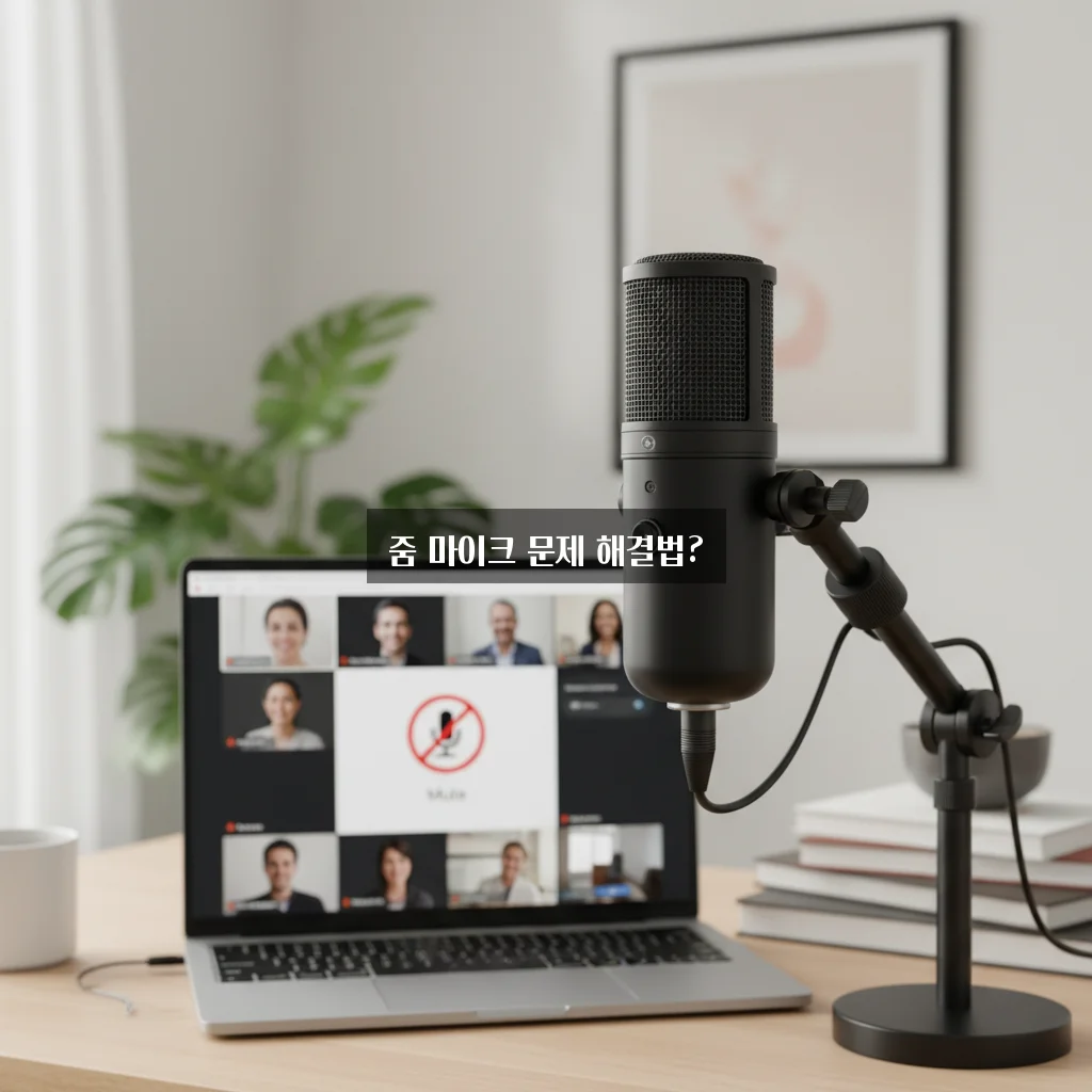 컴퓨터 마이크 안됨 줌(Zoom) 설정 체크 관련 이미지 1