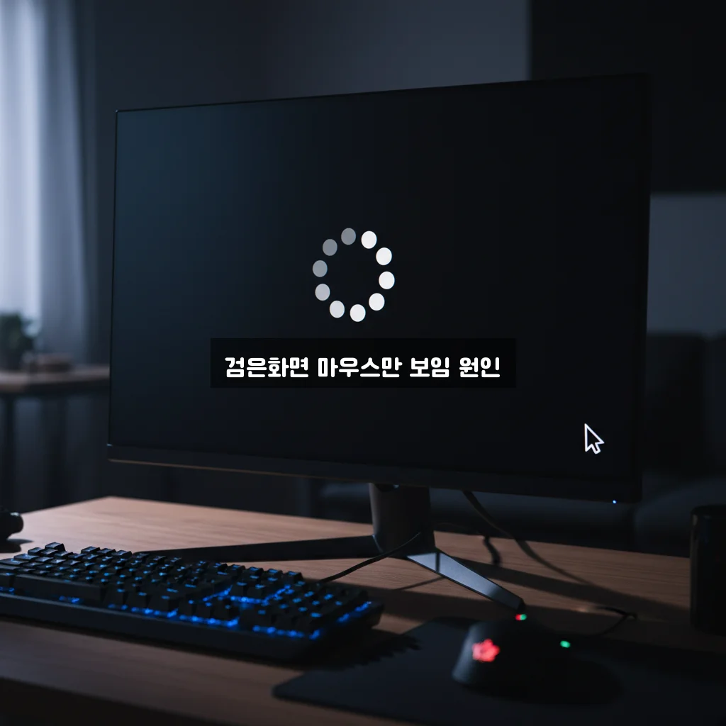 컴퓨터 부팅 안됨 검은 화면에 마우스만 보일 때 관련 이미지 2
