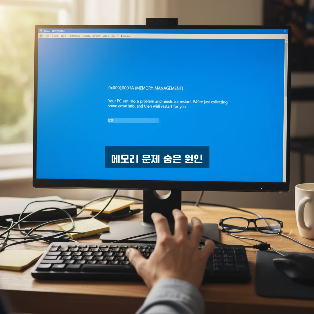 컴퓨터 블루스크린 0x0000001A 메모리 관리 오류 관련 이미지 3
