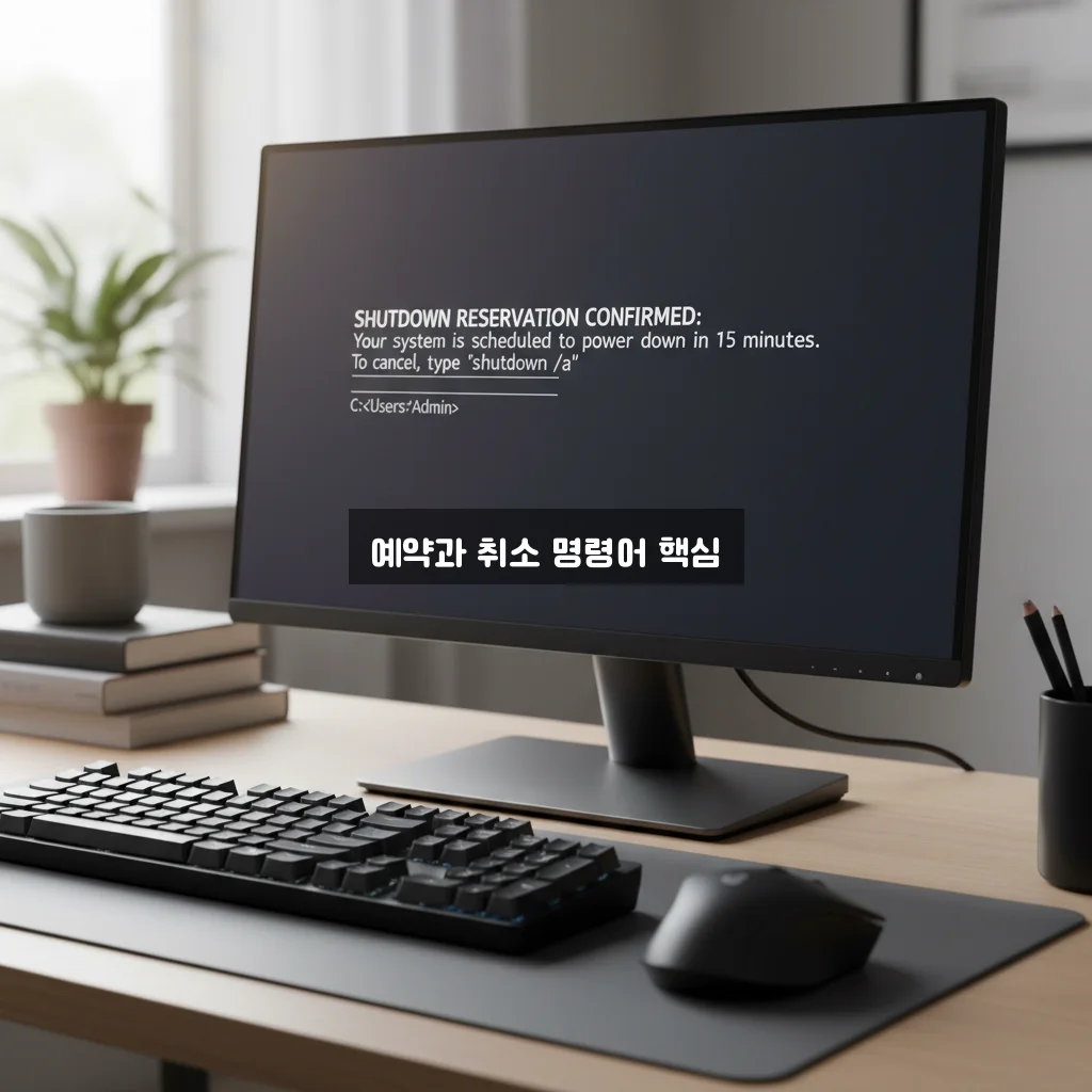 컴퓨터 자동 꺼짐 예약 및 취소 명령어 관련 이미지 3