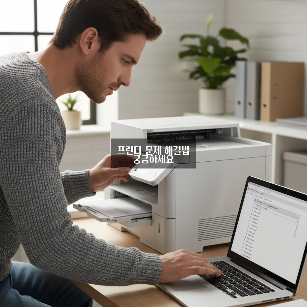프린터 오프라인 상태 해제 및 인쇄 대기열 삭제 관련 이미지 3