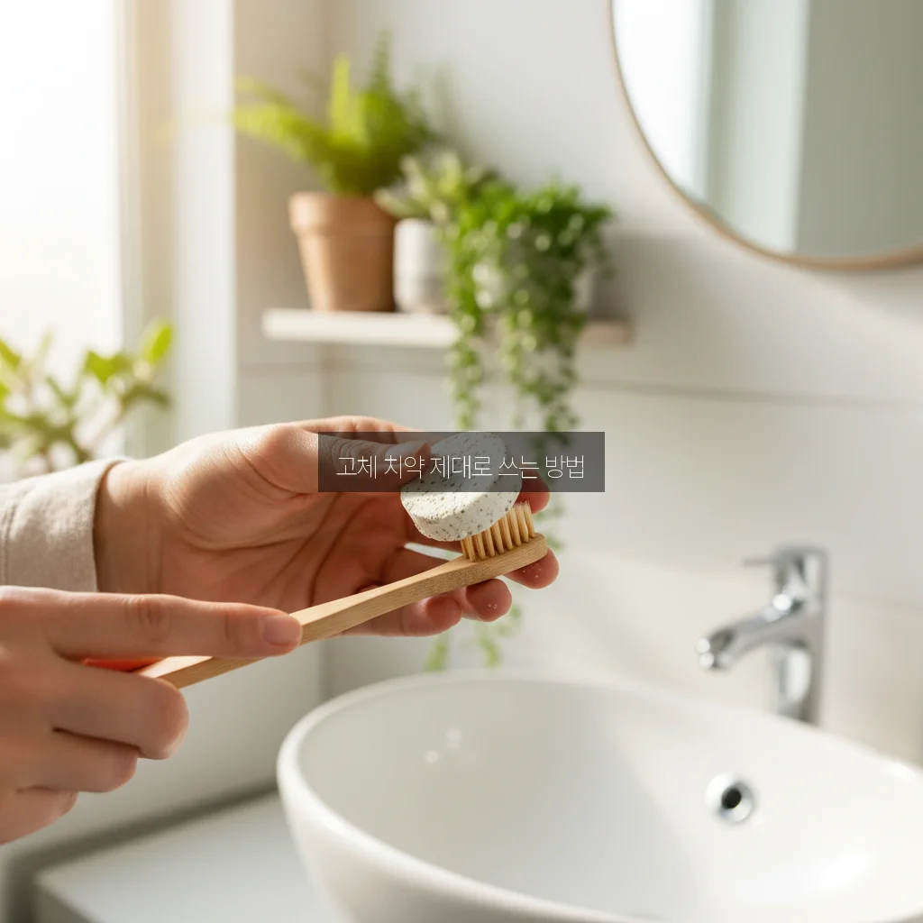 고체 치약 사용법 관련 이미지 3
