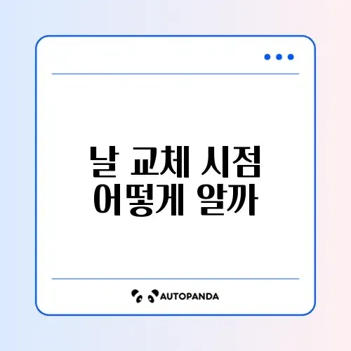 면도기 날 교체 주기