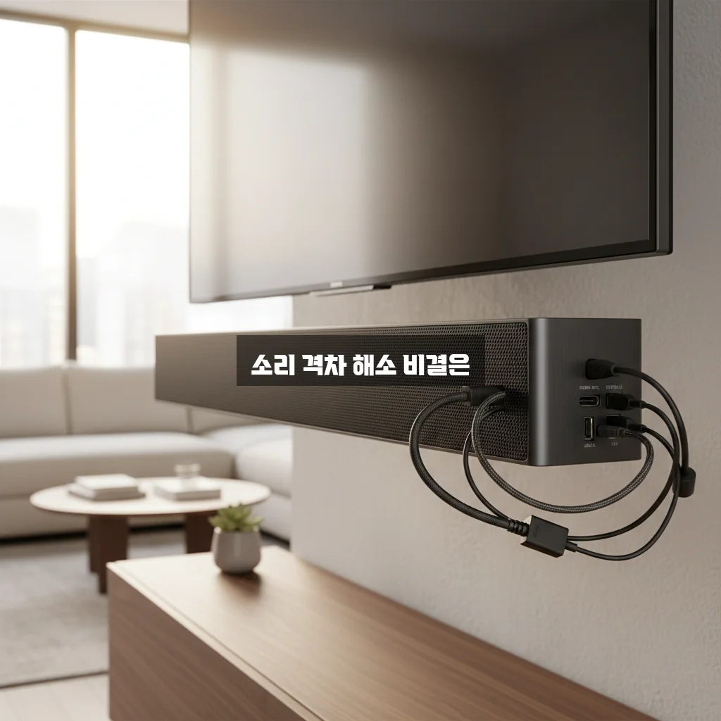 사운드바 TV 연결 방법 관련 이미지 2