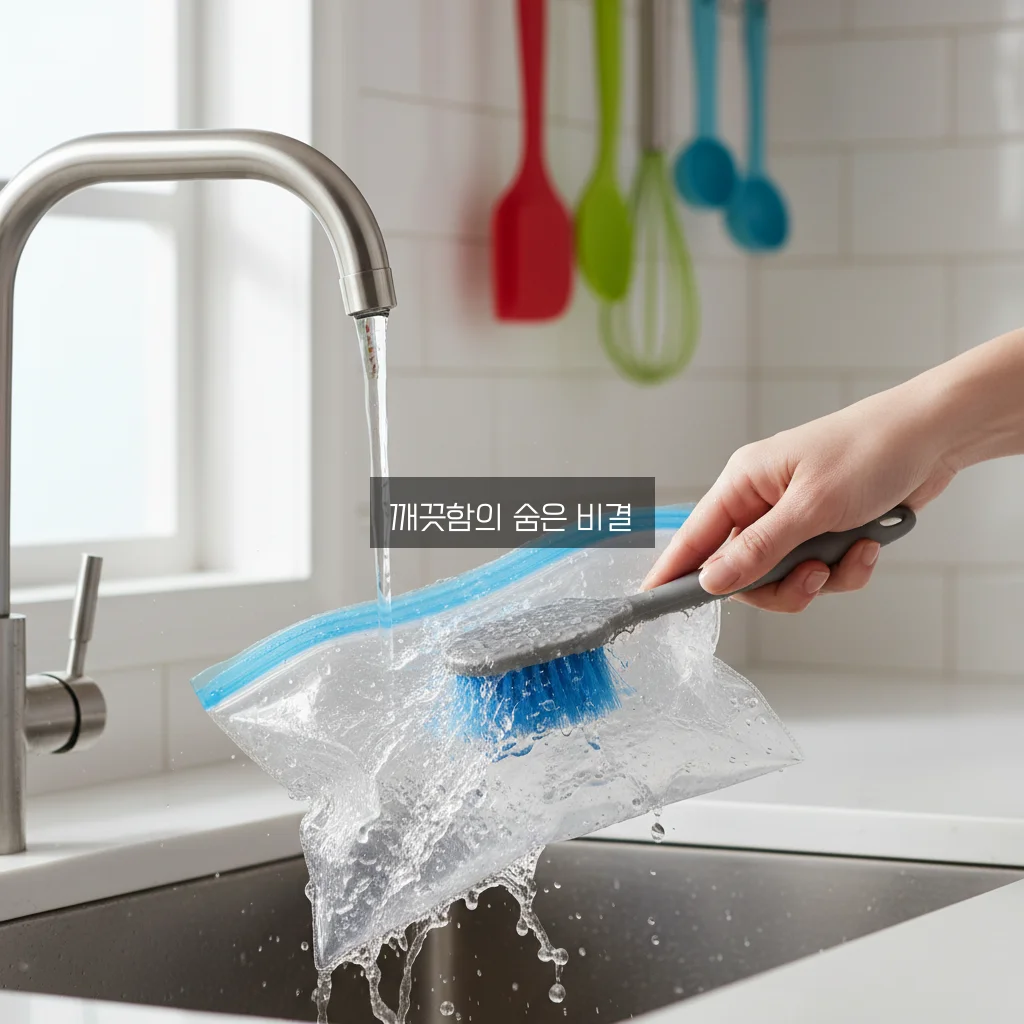 실리콘 지퍼백 세척 관련 이미지 1