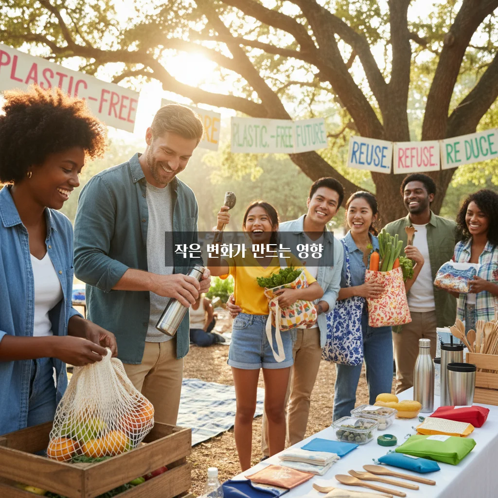 일회용품 줄이기 실천 관련 이미지 1