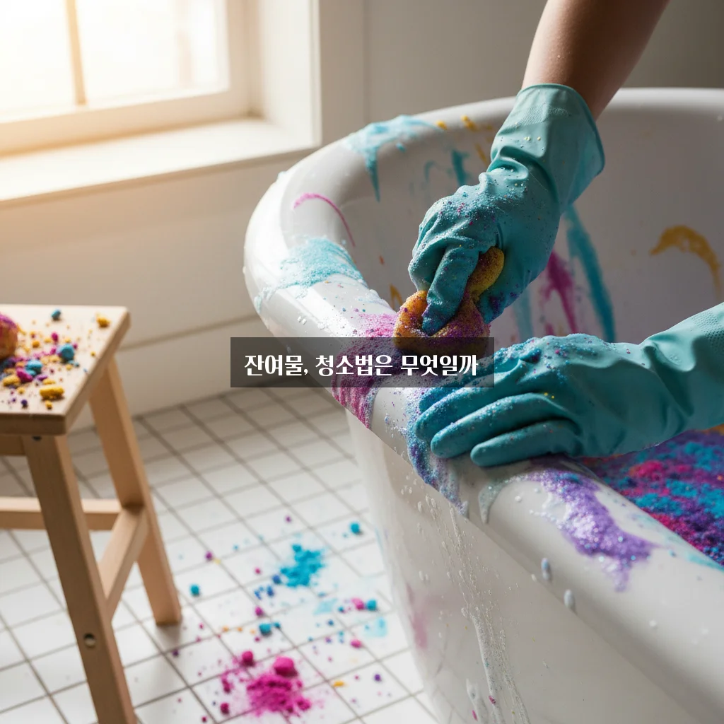 입욕제 배스밤 사용 후 청소 관련 이미지 2