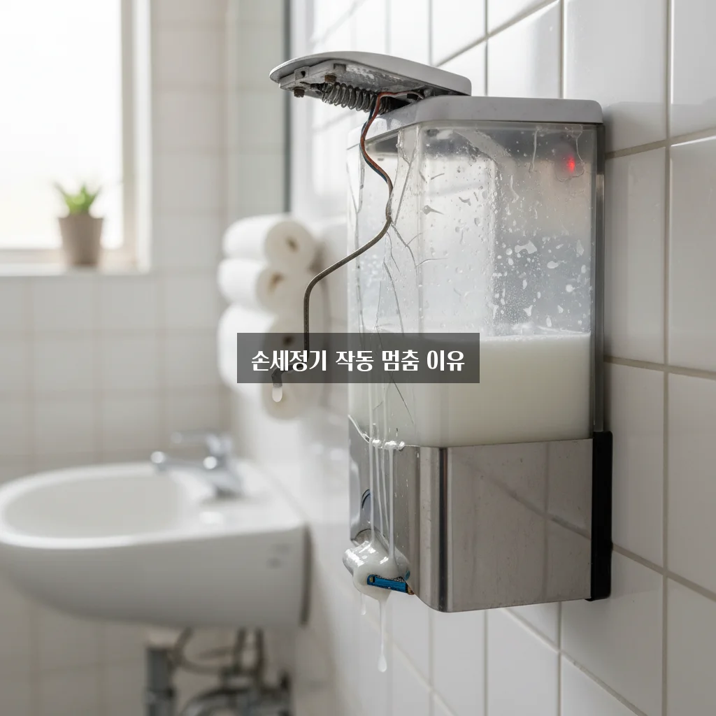 자동 손세정기 고장 관련 이미지 1