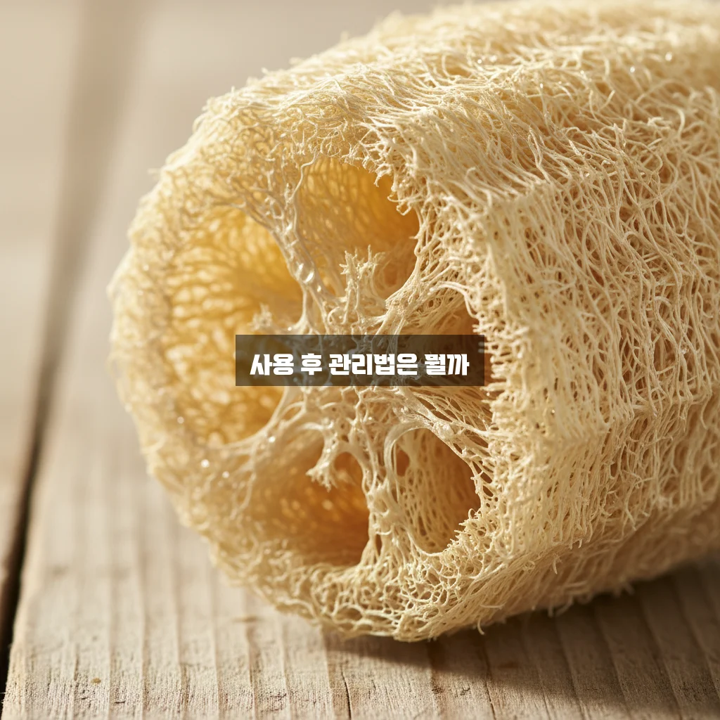 천연 수세미(루파) 관리 관련 이미지 1