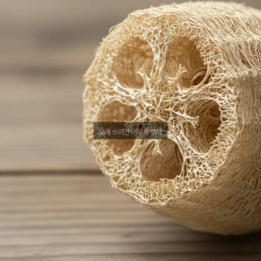 천연 수세미(루파) 관리 관련 이미지 3