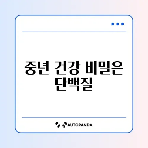 50대 단백질 효과 매일 챙기는 완벽 가이드