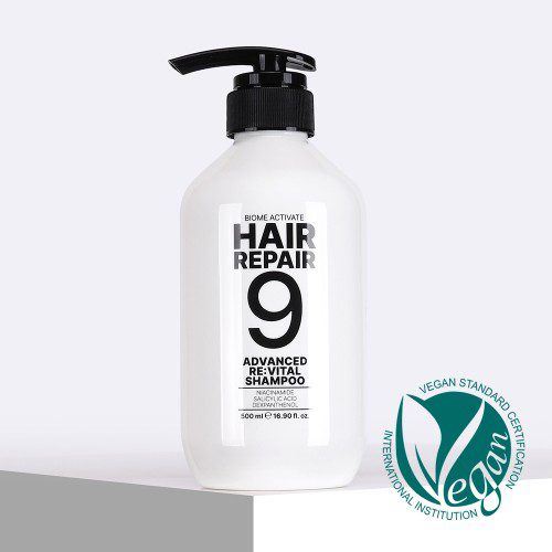 [바액] 헤어리페어9 어드밴스드 리바이탈 샴푸 [500ml] 비듬예방 가려움완화 탈모증상완화 풍성한거품 약산성