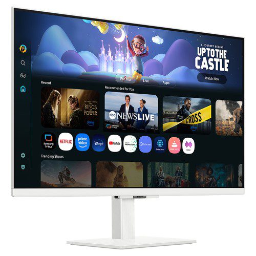 삼성 스마트모니터 M5 M50F LS27FM501 유튜브 넷플릭스 OTT IPS 화이트