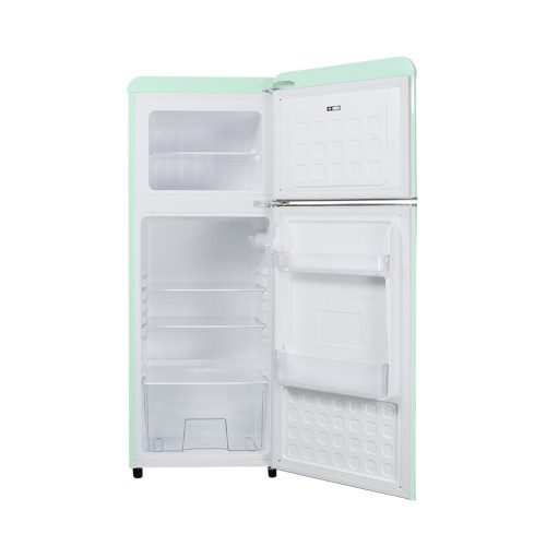 쿠잉 레트로 소형냉장고 REF-D121 민트 미니 원룸 사무실 신혼 슬림