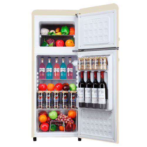 하이얼 아쿠아 소형 레트로 냉장고 115L 3D크롬로고 ART118MDI