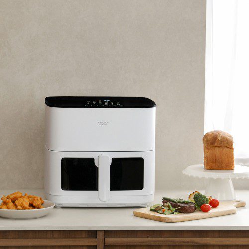 보아르 듀얼히팅 상하열선 에어프라이어 냉동피자 8L 바스켓 대용량 에어프라이기