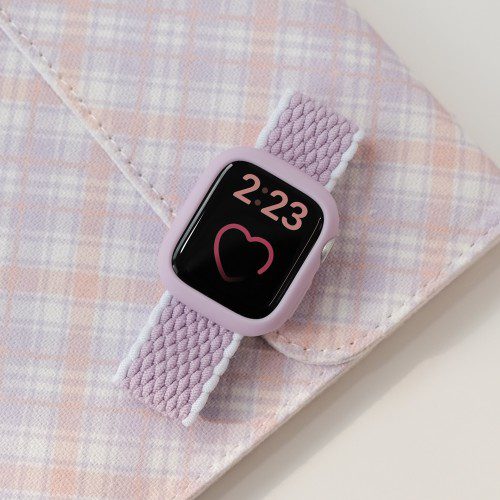 우먼스9999 애플워치 SE3 SE2 11 10 9 8 7 6 스트랩 브레이드솔로루프 호환 밴드 시계줄